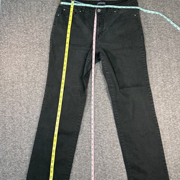 Bandolino Women's 16 Black Straight Leg Denim Jeans - Picture 7 of 10